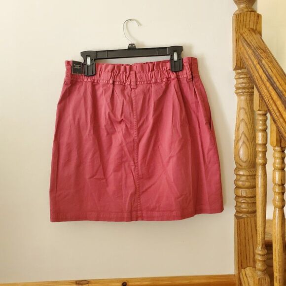 Abercrombie & Fitch Cranberry Paperbag Buttoned Skirt - Picture 5 of 8